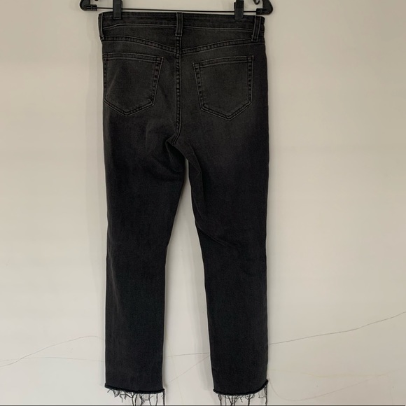 L’agence Audrina straight High Rise vintage black worn destruct Jeans - Picture 6 of 16